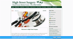 Desktop Screenshot of highstreetsurgery.com