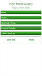 Mobile Screenshot of highstreetsurgery.com